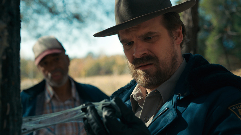 David Harbour in scene from Stranger Things