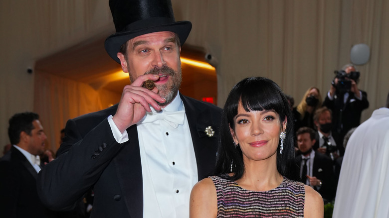 David Harbour and Lily Allen