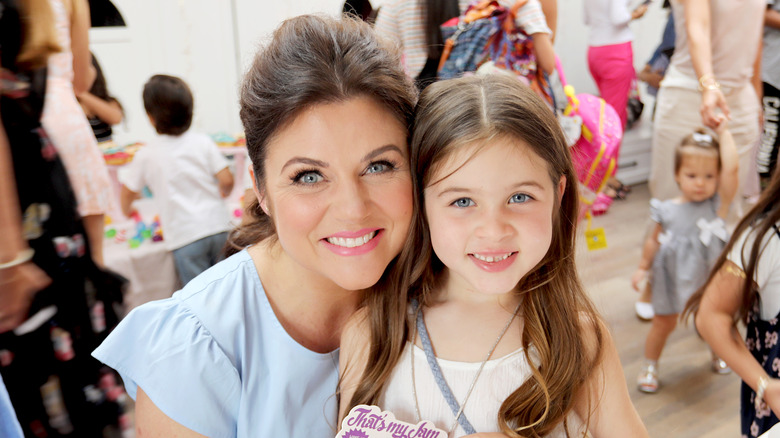 Tiffani Thiessen with her daughter