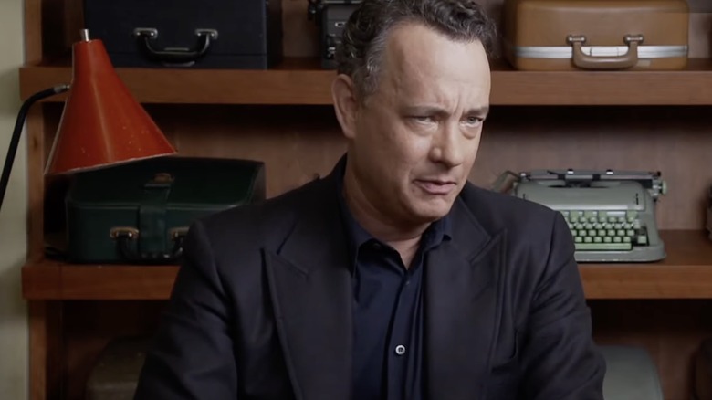 Tom Hanks with a typewriter