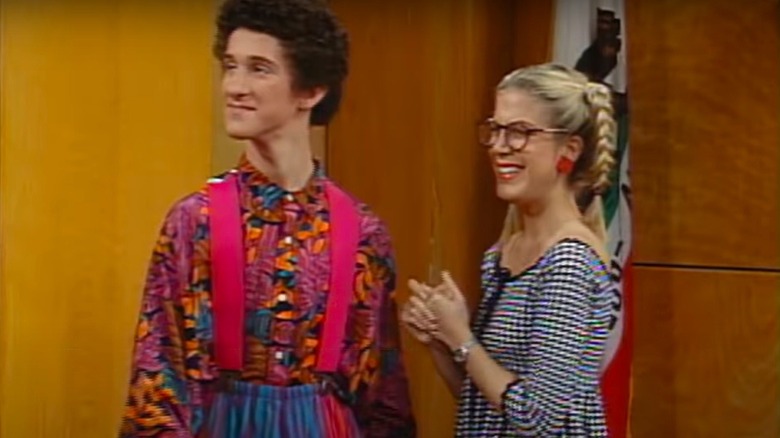 Tori Spelling and Dustin Diamond