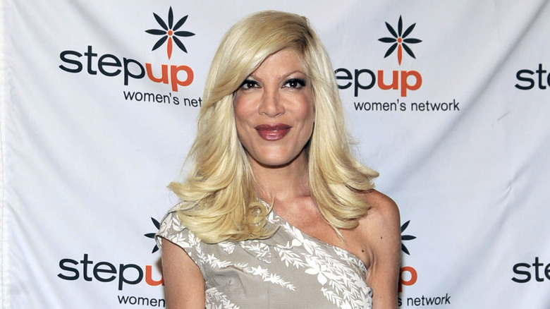 Tori Spelling at Step Up event