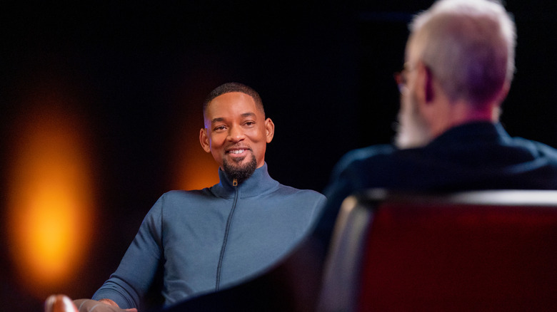 Will Smith and David Letterman