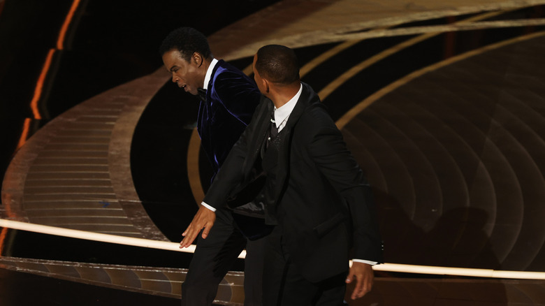 Will Smith slapping Chris Rock