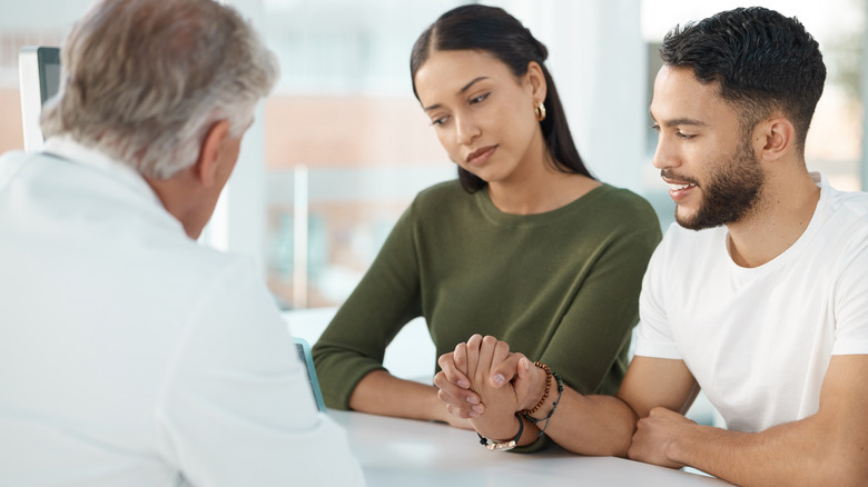 Couple at doctor