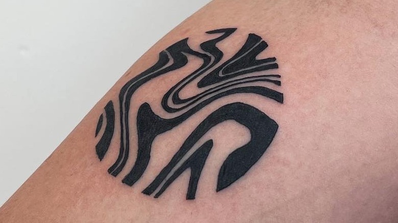 Small abstract tattoo