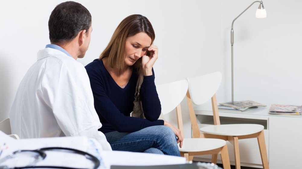 woman at doctor's office