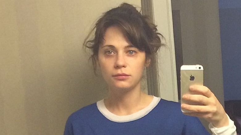 Zooey Deschanel without makeup