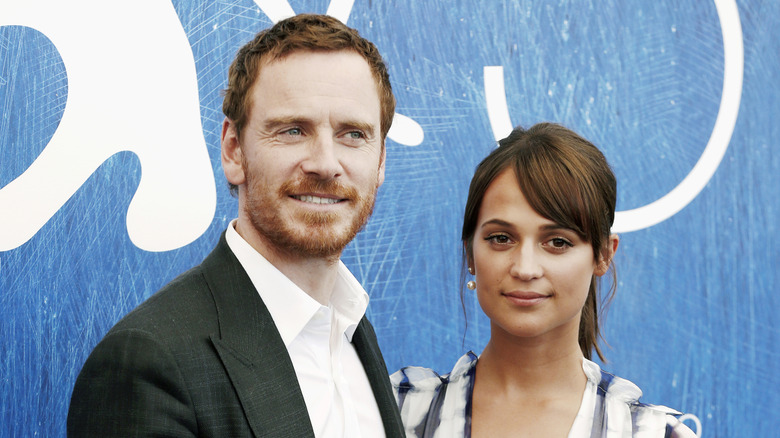 Michael Fassbender and Alicia Vikander at the premiere of The Light Between Oceans