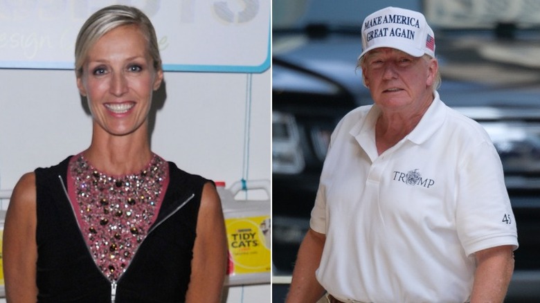 Split image of Candice Olson and Donald Trump