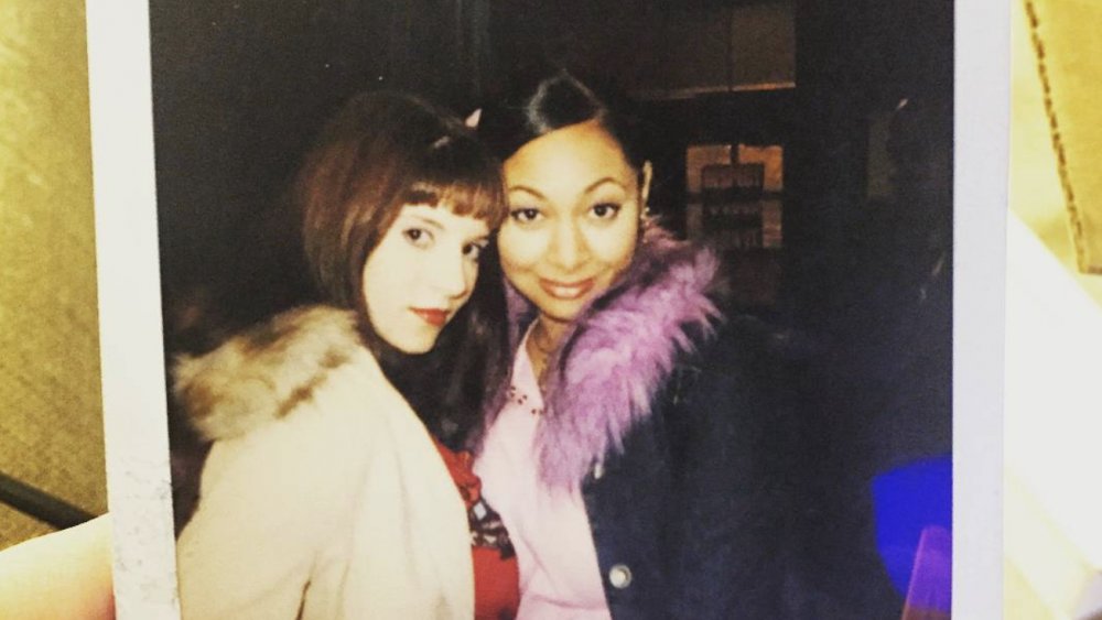 Anneliese van der Pol, who played Chelsea from That's So Raven, with Raven Symone