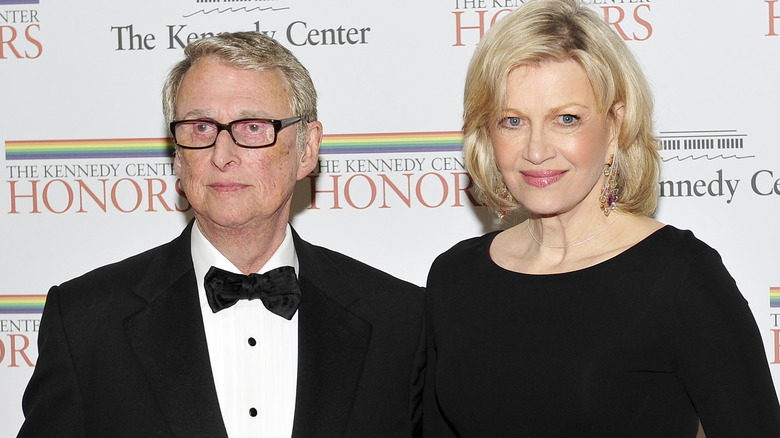 Diane Sawyer and Mike Nichols posing