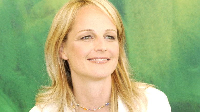 Helen Hunt in a white shirt