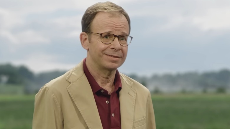 Rick Moranis looking confused in a Mint Mobile commercial