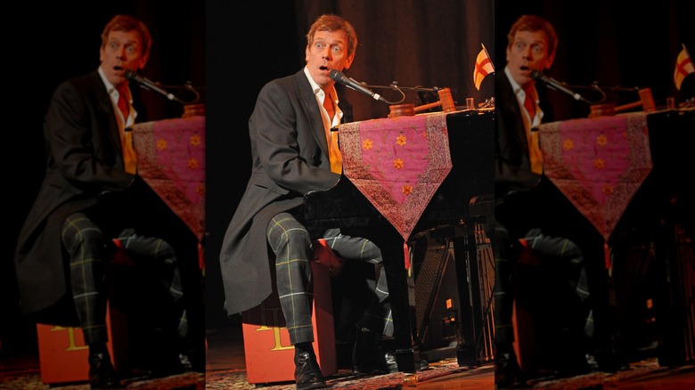 Hugh Laurie performs at Town Hall in New York City, 2013.