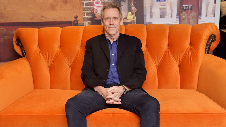 Hugh Laurie smiling at AT&T on Location at the Toronto International Film Festival in 2019.