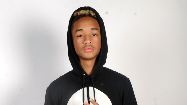 Jaden Smith wearing a hoodie