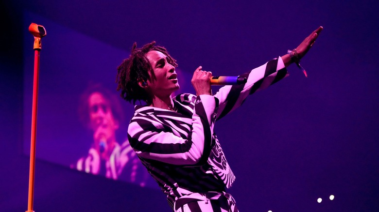 Jaden Smith performing on stage