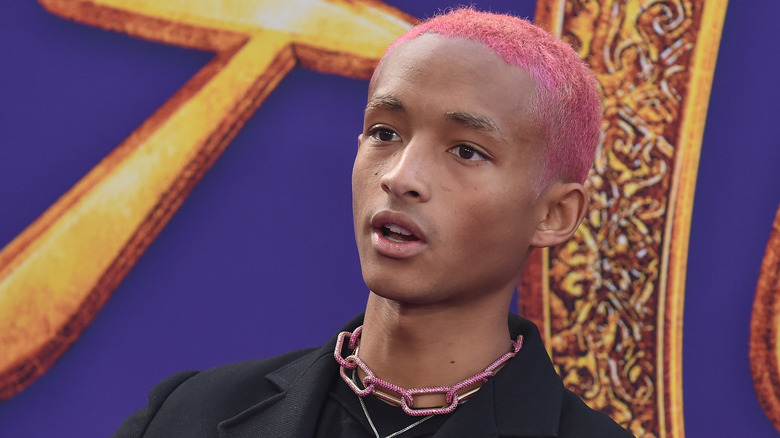 Jaden Smith with pink hair