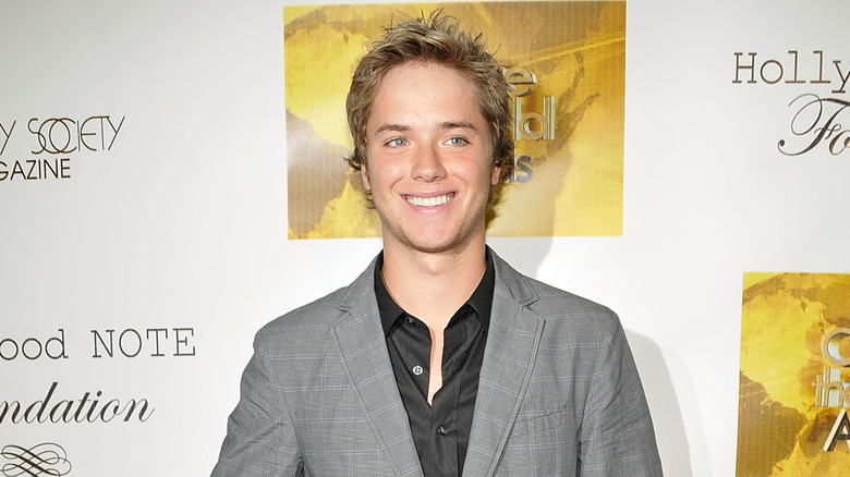 Jeremy Sumpter smiling at the Change the World Awards