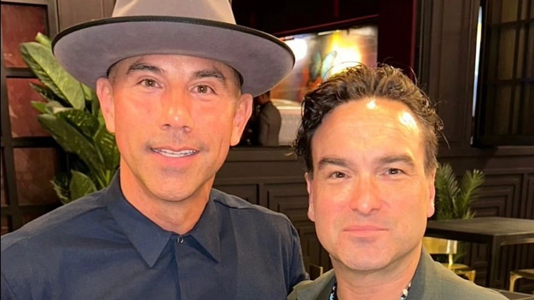 Johnny Galecki and Billy Dec at Blueprint opening in 2024