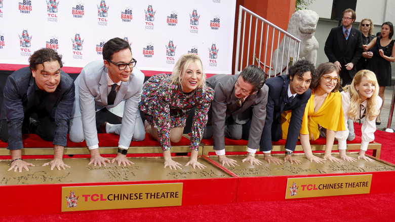 Johnny Galecki along with "The Big Bang Theory" cast at TCL Chinese Theatre