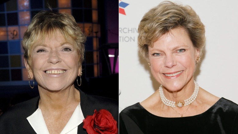 A photo of Linda Ellerbee smiling next to a photo of Cokie Roberts smiling