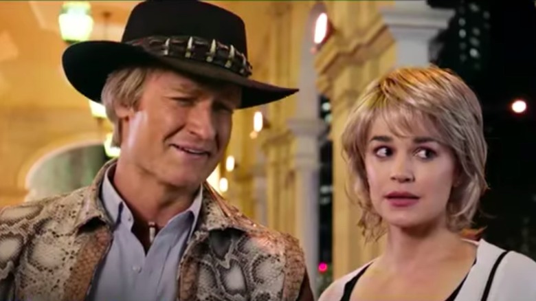 Josh Lawson and Laura Gordon, who played Linda Kozlowski, in Hoges miniseries