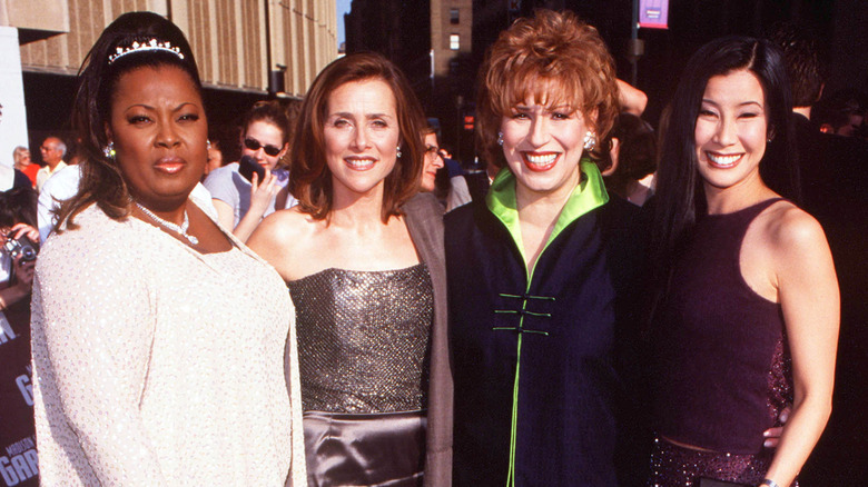 Cast of the view Star Jones, Joy Behar, Meredith Vieira, and Lisa Ling