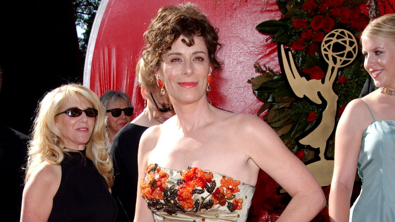 Jane Kaczmarek posing at Emmys