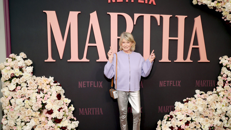 Martha Stewart promoting her documentary