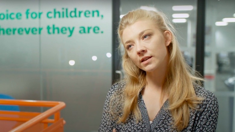 Natalie Dormer at Childline call center