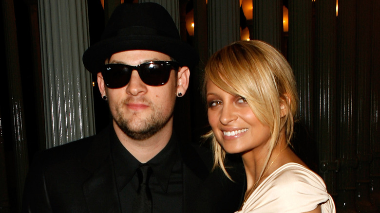 Joel Madden and Nicole Richie smiling