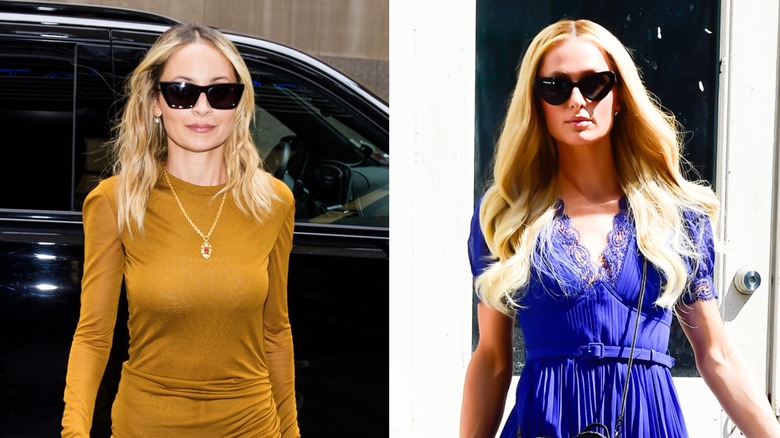 Nicole Richie and Paris Hilton striking similar poses