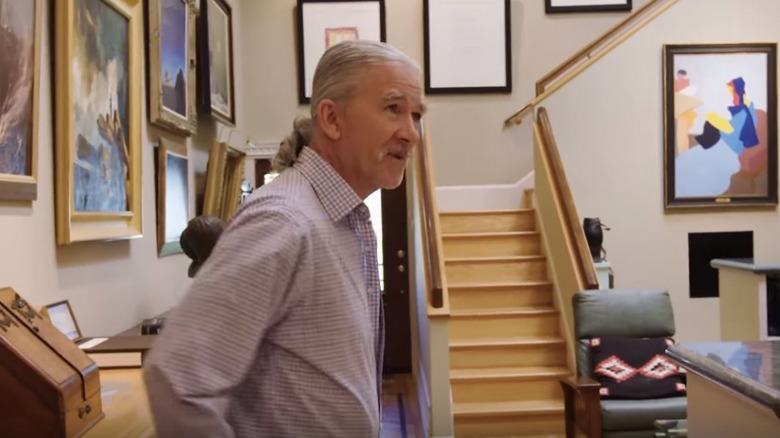 Patrick Duffy shows off his art collection