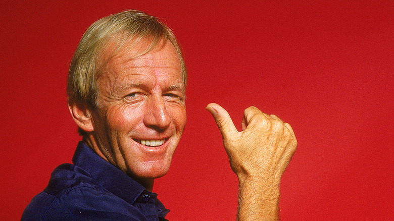 Paul Hogan in director's chair