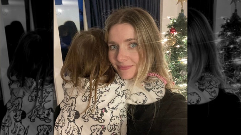 Rachel Hurd-Wood with daughter Stella