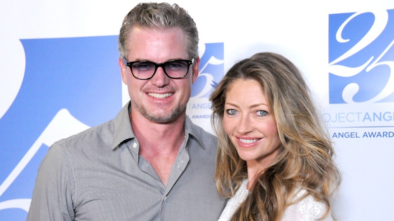 Rebecca Gayheart and Eric Dane smiling