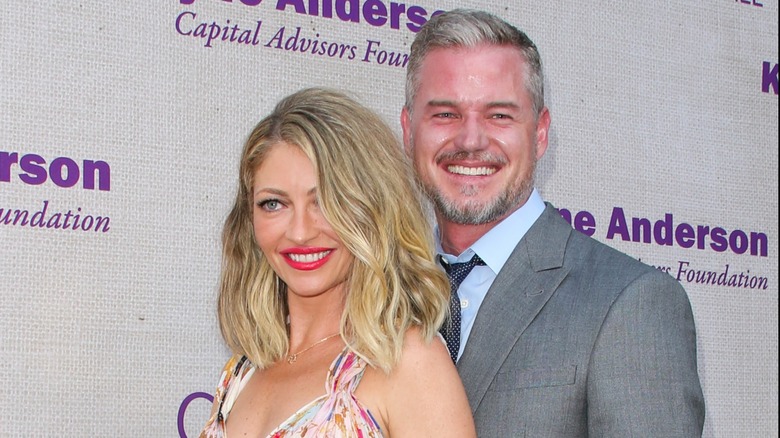 Rebecca Gayheart and Eric Dane smiling