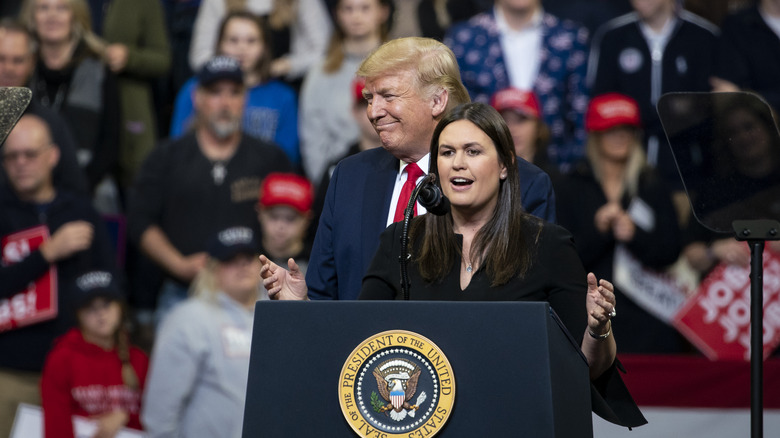 Sarah with Trump 