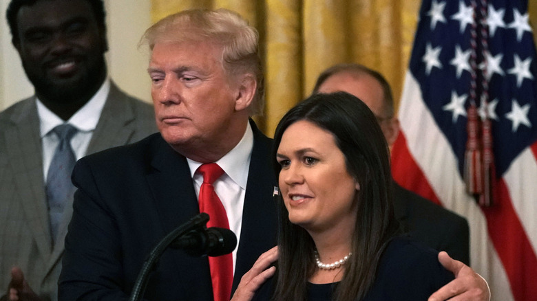 Sarah with Trump 