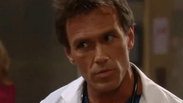 Steve looking concerned on "General Hospital" 