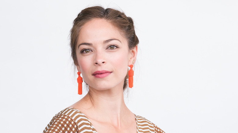 Kristin Kreuk in red earrings