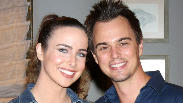 Ashleigh Brewer and Darin Brooks smiling