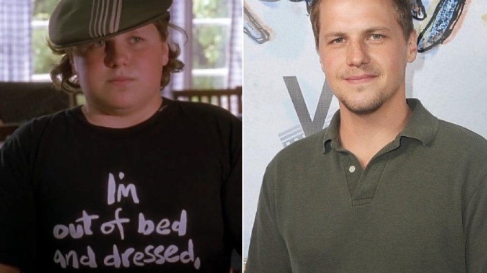 Split image of Kevin G. Schmidt in Cheaper by the Dozen and now