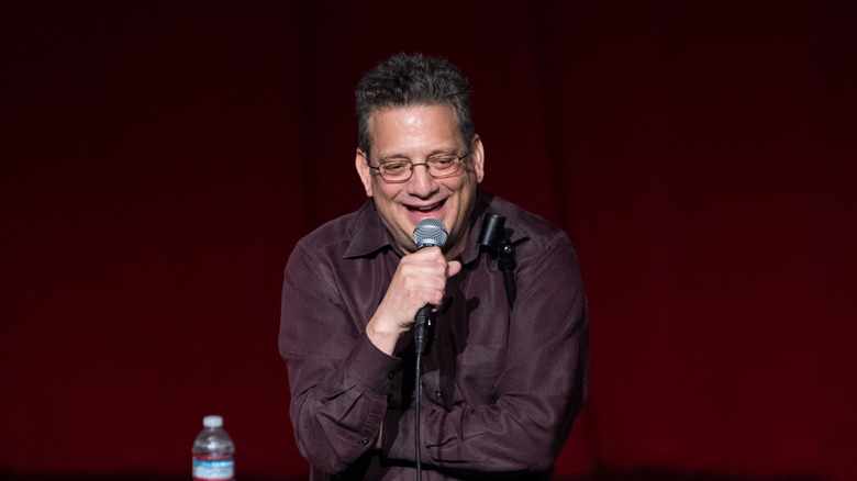 Andy Kindler performs stand-up