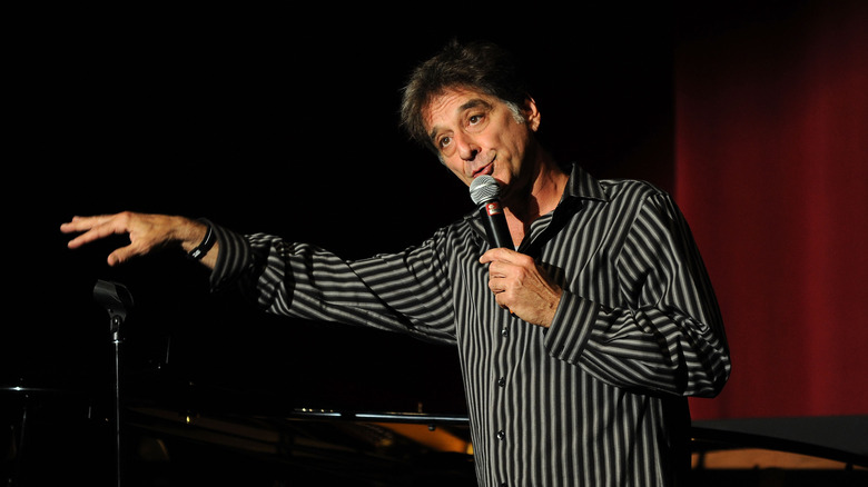 Jon Manfrellotti performing stand-up