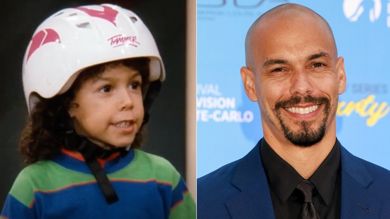 Bryton James side-by-side as a child star and current day