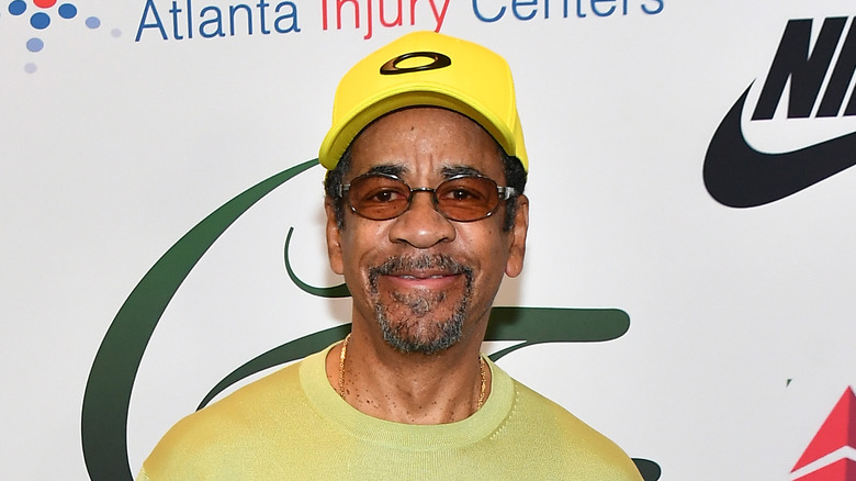 Tim Reid wearing cap