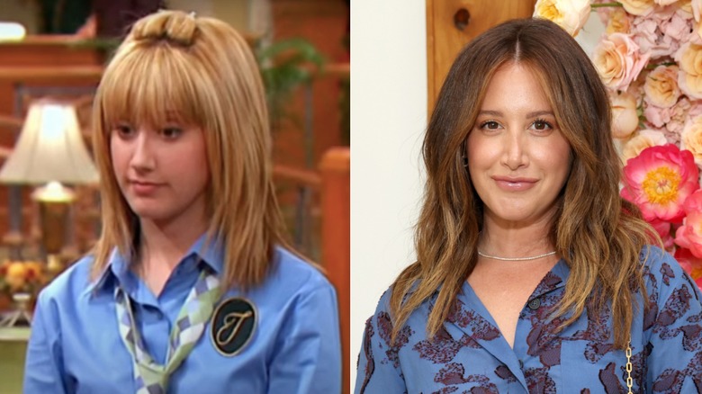 Ashley Tisdale in The Suite Life of Zack and Cody and in 2023